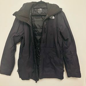 Men’s Medium North Face Steel Series Jacket Black waterproof